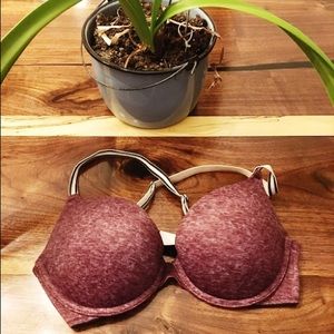 🎉🎉PRICE DROP🎉🎉  PINK maroon cross strap bra